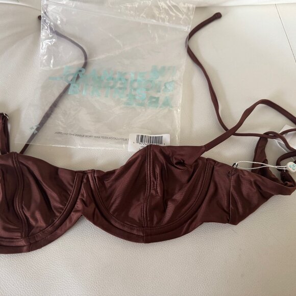Brand New w Tags Frankies Bikinis "Cola" Top - Picture 2 of 5